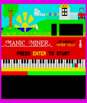 Manic Miner, running on Spectrian